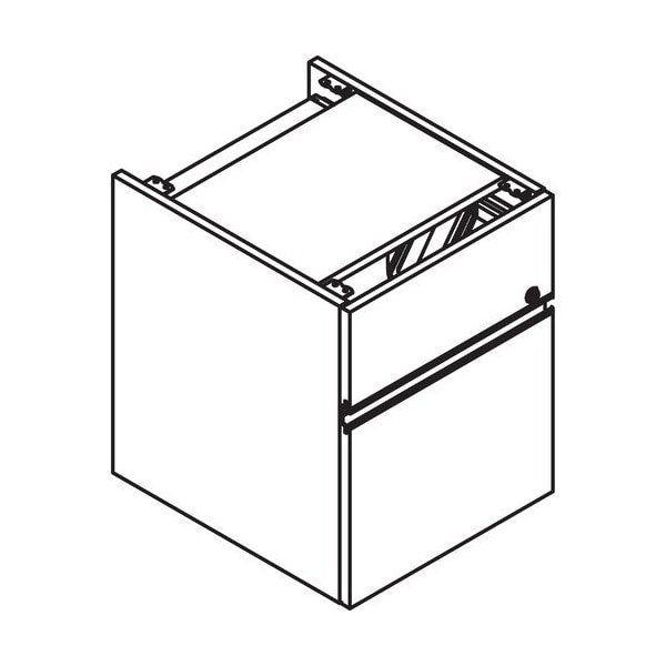 Groupe Lacasse Pedestal, SS Handle, B/F, 15inx17-1/2inx19-1/4in, Sahara LAS4XFR - main